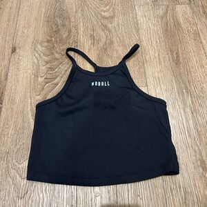 NOBULL Black Ribbed Crop Top